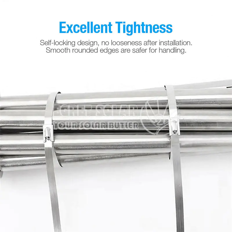 Solar Stainless Steel Cable Tie 7. 9mm