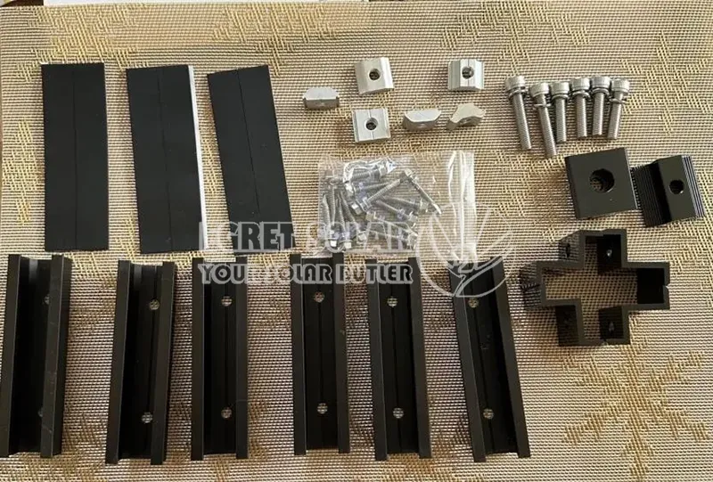 Solar Black U Rail System Kit Solar Black U Rail System Kit